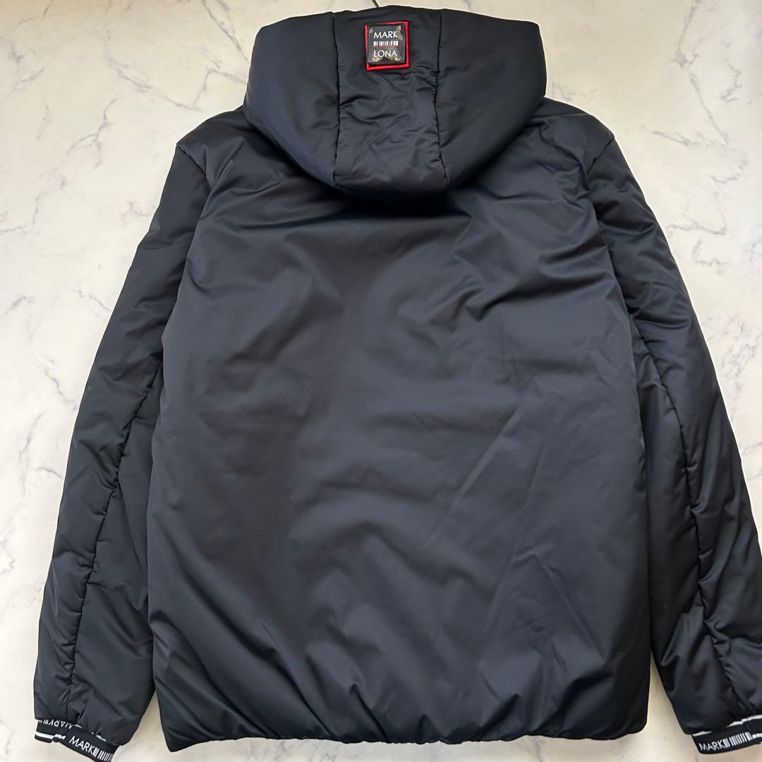 マークアンドロナ 近年モデル ジップブルゾン コード フード 中綿 黒