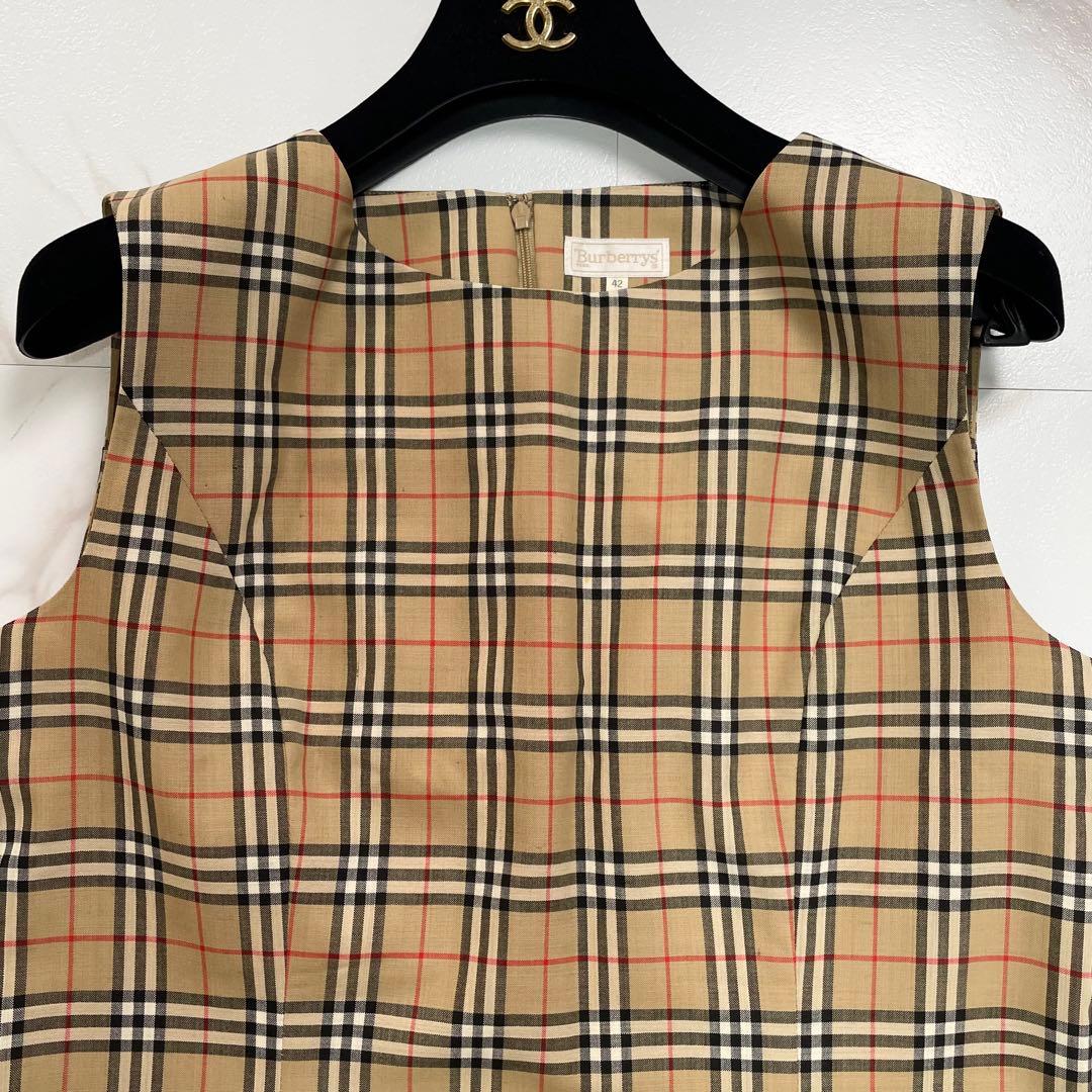 希少✨BURBERRYS ノースリーブワンピース ノバチェック 大きいサイズ
