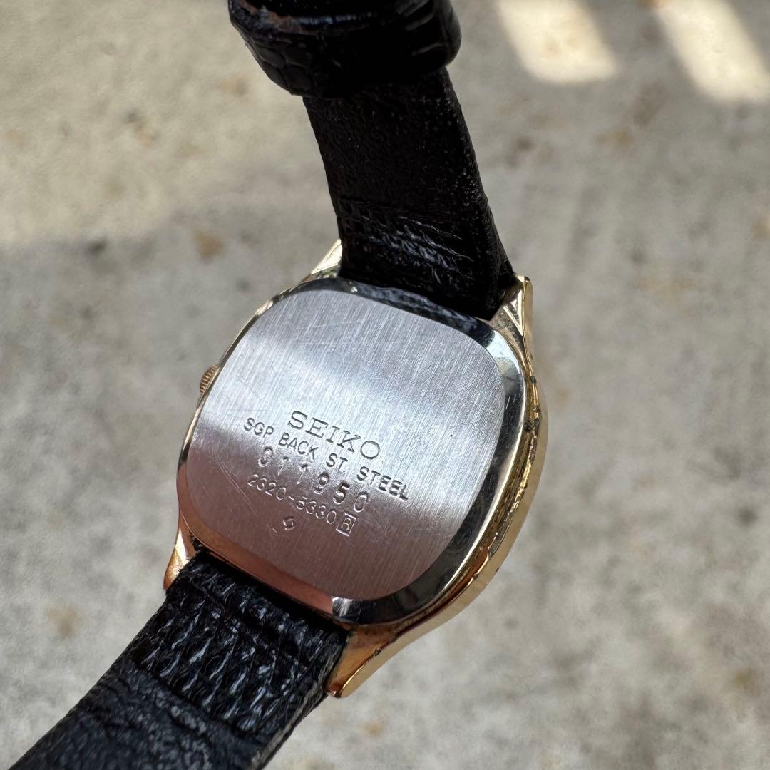 新品電池】seiko レクタンギュラー スクエア ヴィンテージ tank 美品