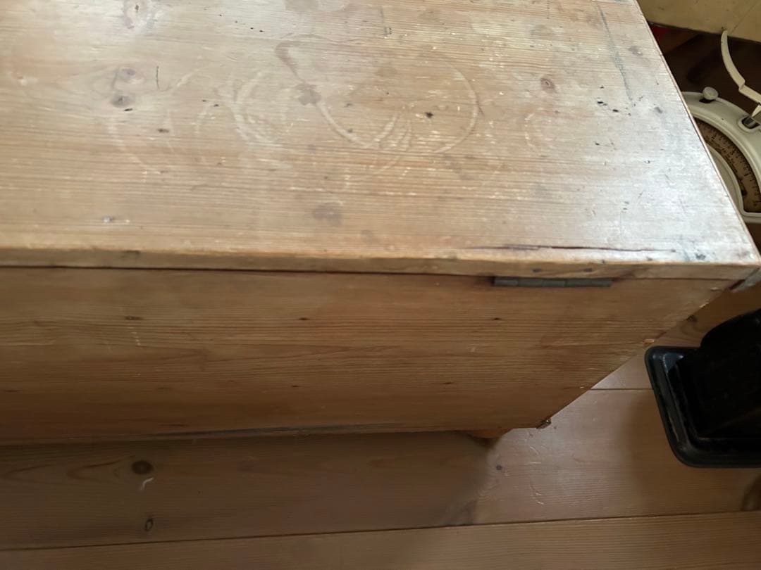 あーちゃん様専用！アンティーク オールドパイン リネンボックス