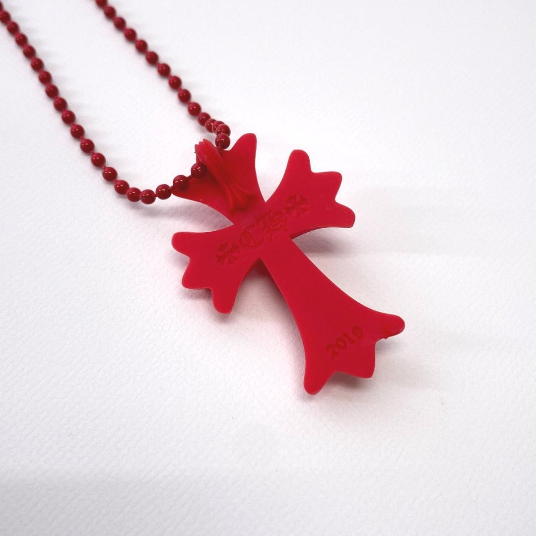 クロムハーツ ラバー CHクロス ネックレス レッド 赤 シリコン - メルカリ