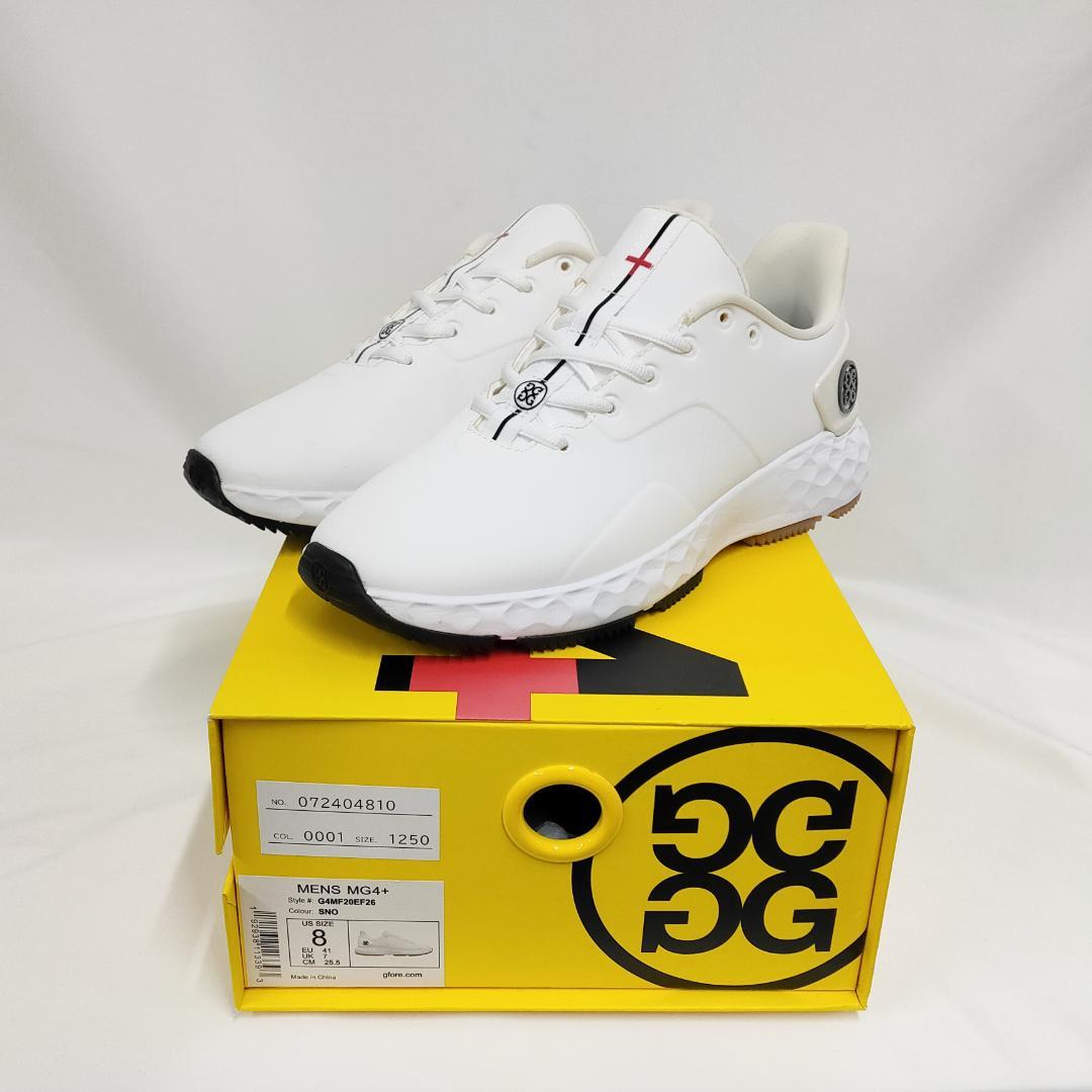 ○★新品 未使用 ジーフォア MG4+ ゴルフシューズ ホワイト 25.5cm