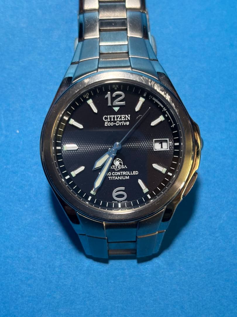 CITIZEN ATTESA H410-T003788 腕時計 ソーラー電波 - メルカリ