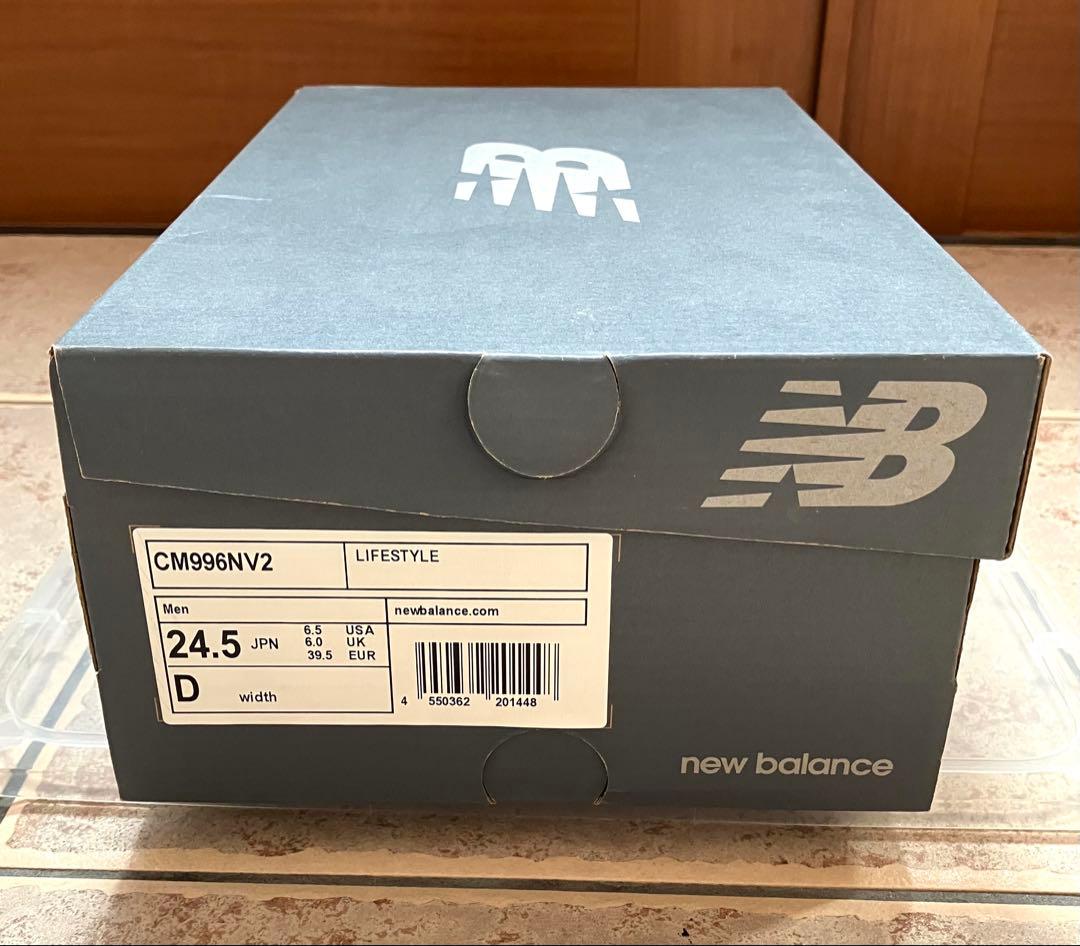 ニューバランス　CM996NV2 スニーカー　24.5 ネイビー　996
