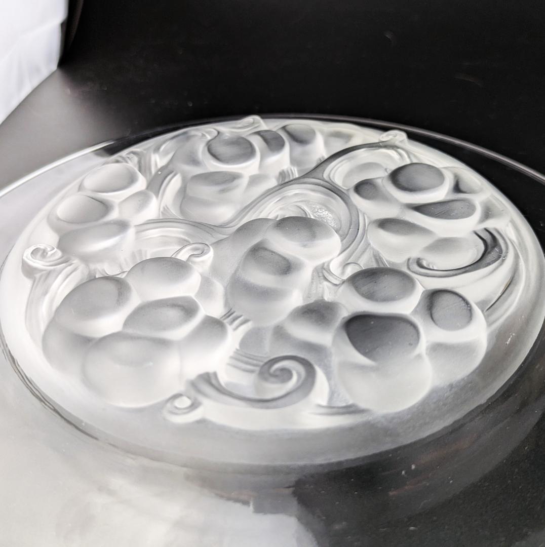 フロストによる立体感☆希少☆ラリック マリエンタール 24㎝大皿 フランス