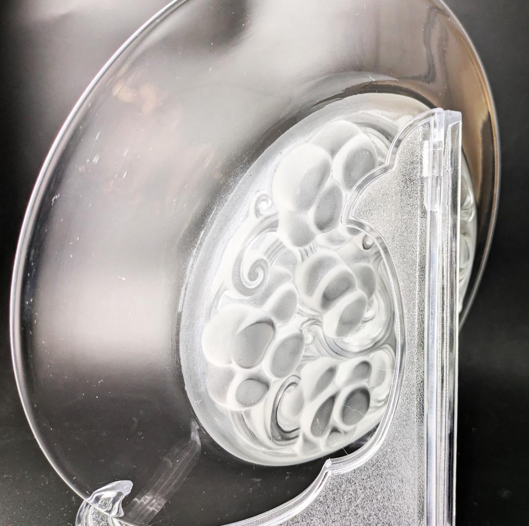 フロストによる立体感☆希少☆ラリック マリエンタール 24㎝大皿 フランス