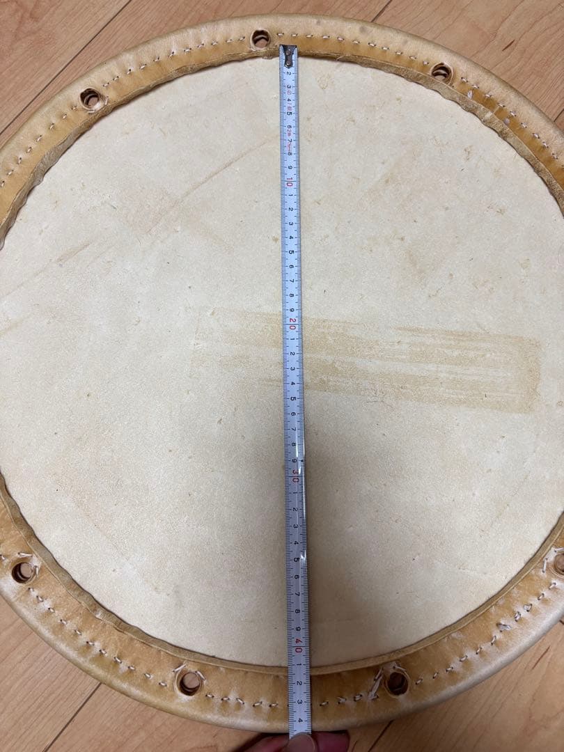 【新品未使用】関根太鼓店　太鼓用　牛皮　担ぎ　1尺6寸