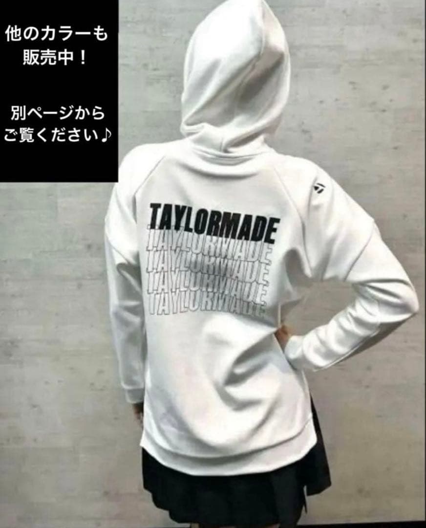 【TaylorMade】新品✨M フード付きロゴトレーナー　スリット付き　秋冬