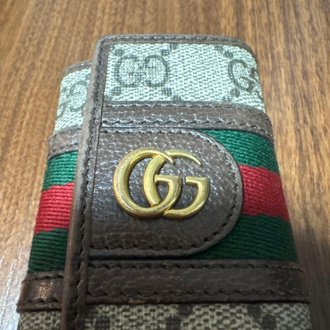GUCCI キーケース グッチ 6連 フェブライン GGスプリーム
