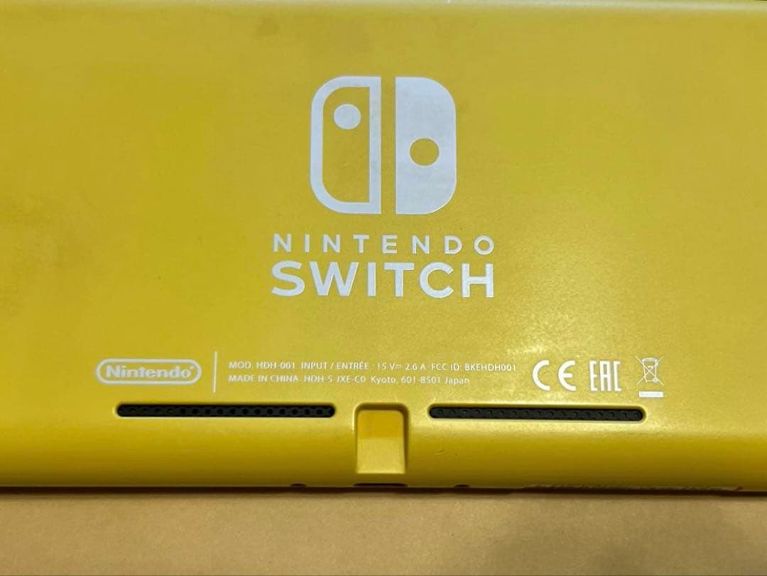 Nintendo Switch Lite イエロー 専用アダプター、SDカード付