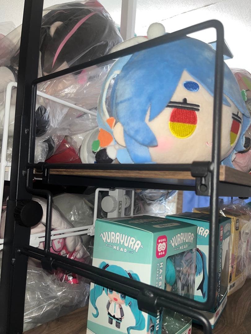 ニトリ Nポルダ 80cm ミドルブラウン 棚板7枚　上段追加ユニット付き　②