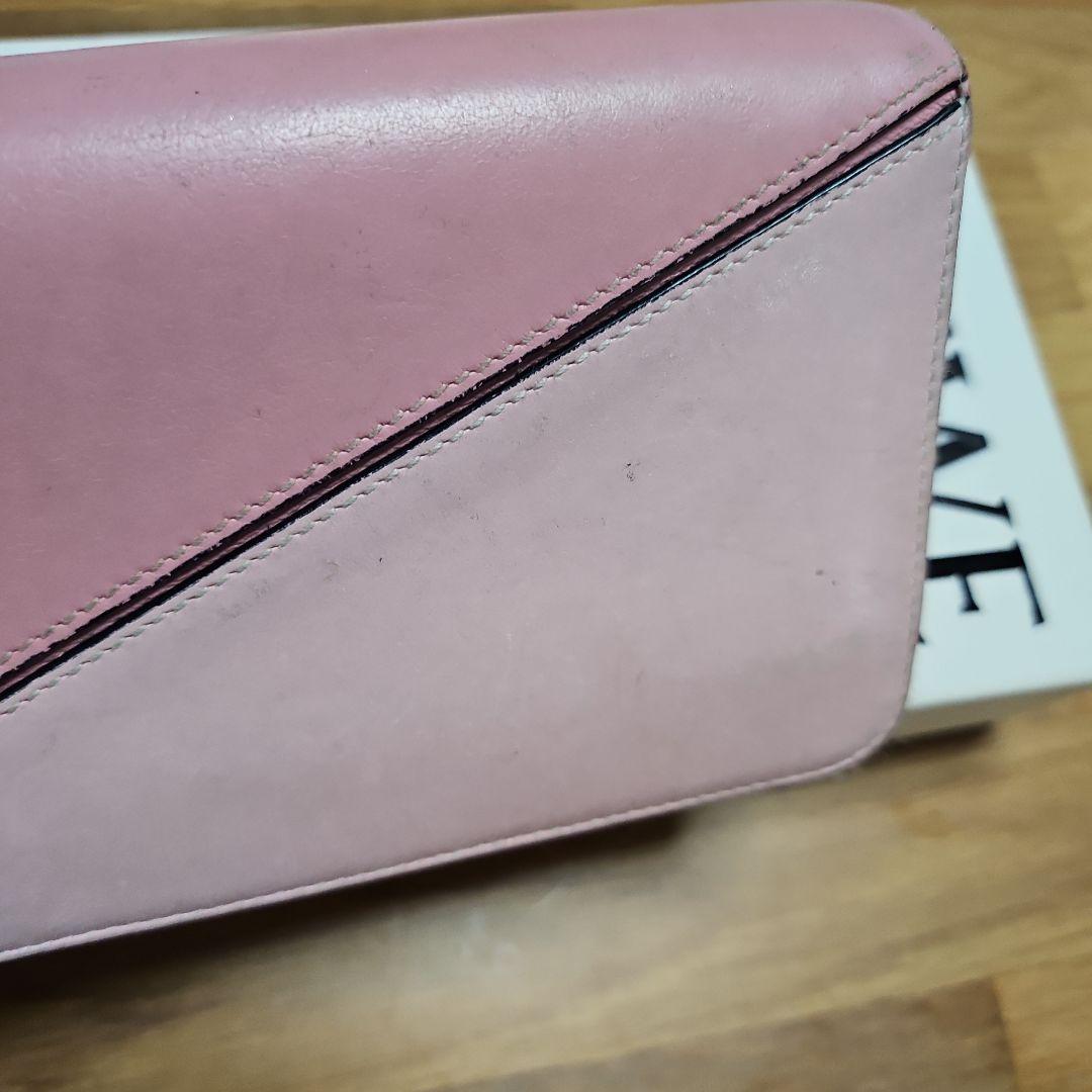 LOEWE ピンク レザー 長財布
