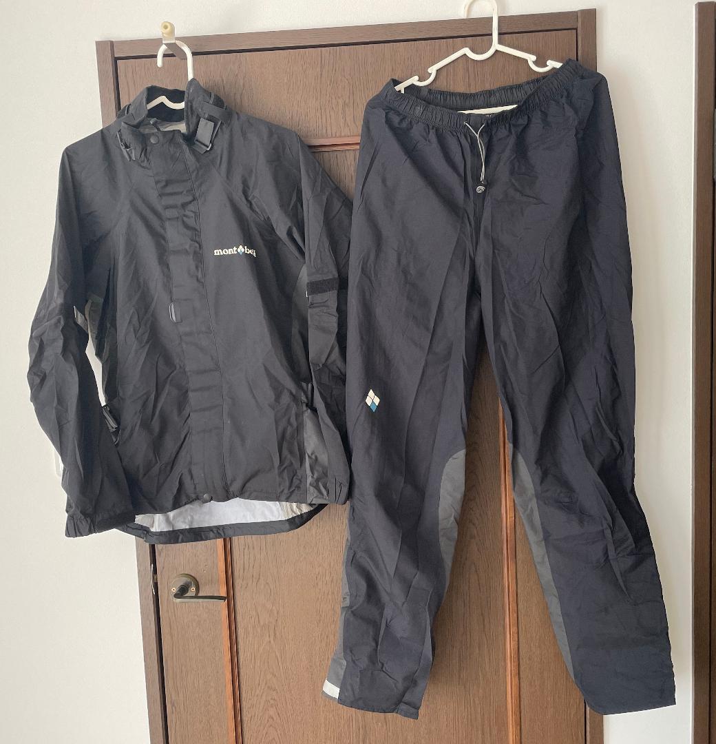 モンベル ストームバイカー 上下セット Mサイズ 黒 - メルカリ