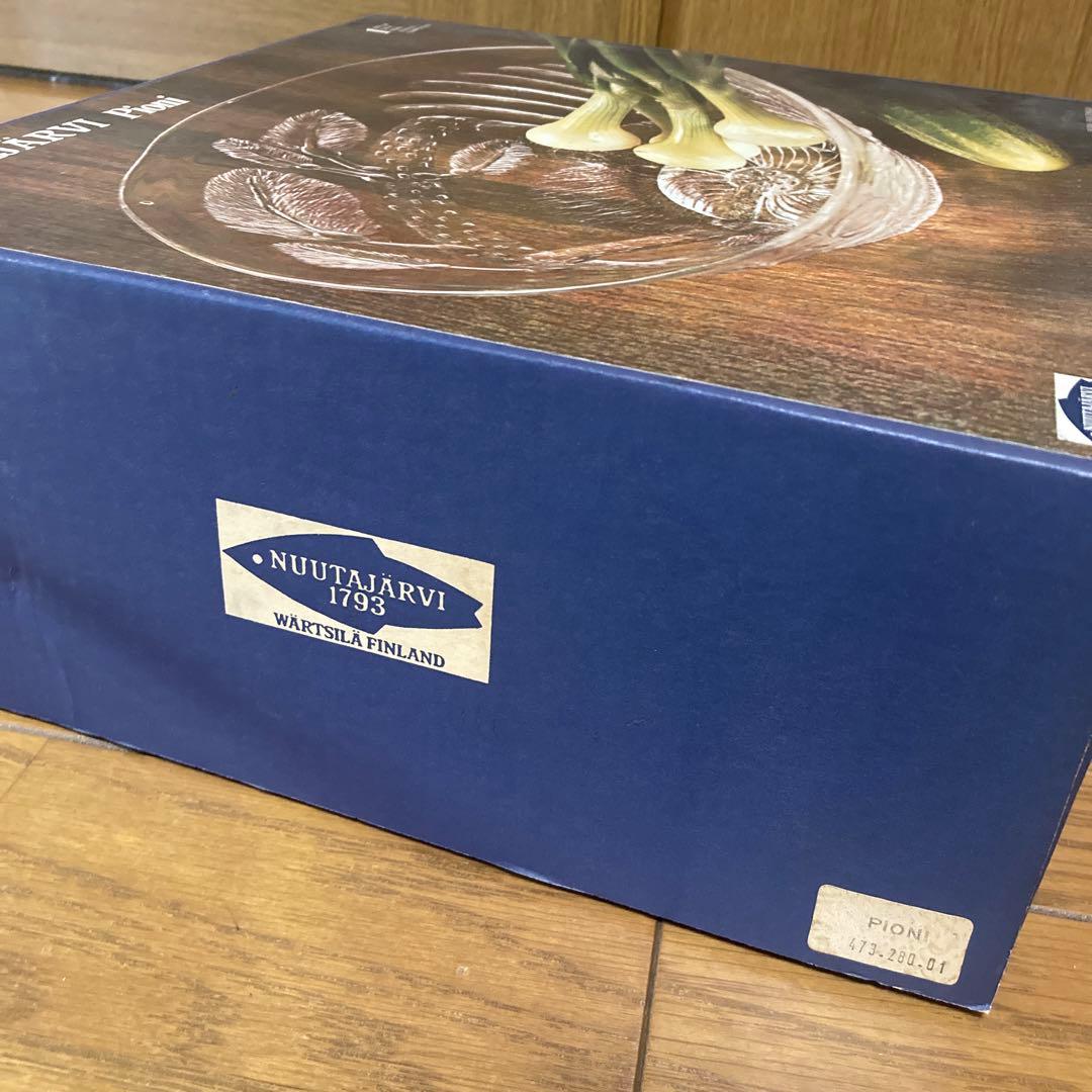 未使用　NUUTAJÄRVI Pioni ガラスボウル ヴィンテージ