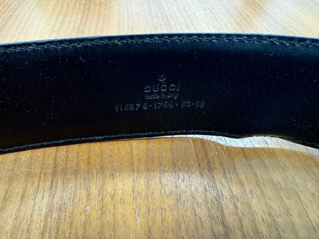 GUCCI ダブルGロゴ ベルト ブラック
