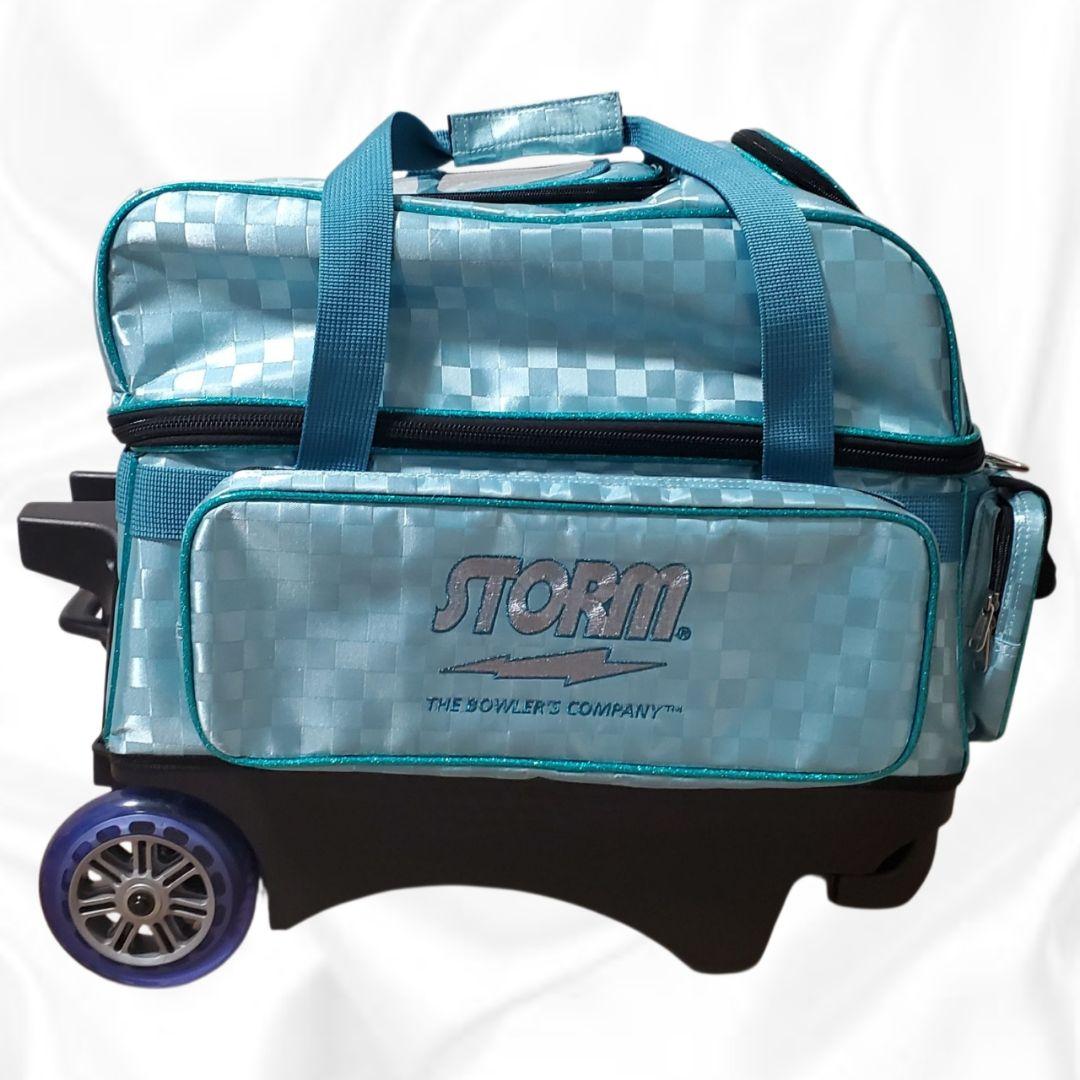 《美品》STORM ボウリングバック 2個入り ブルー
