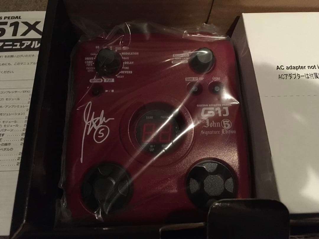 新品未使用　ZOOM G1J John5 シグネーチャーエディション