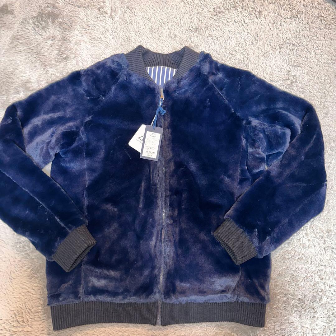 muta☆リバーシブルファーMA-1ブルゾン☆ネイビー☆2way - メンズ