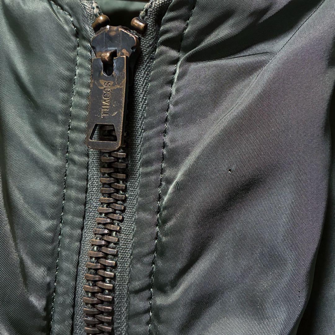 80s 米軍 MA-1 フライトジャケット S アルファ社製 グランドクルー