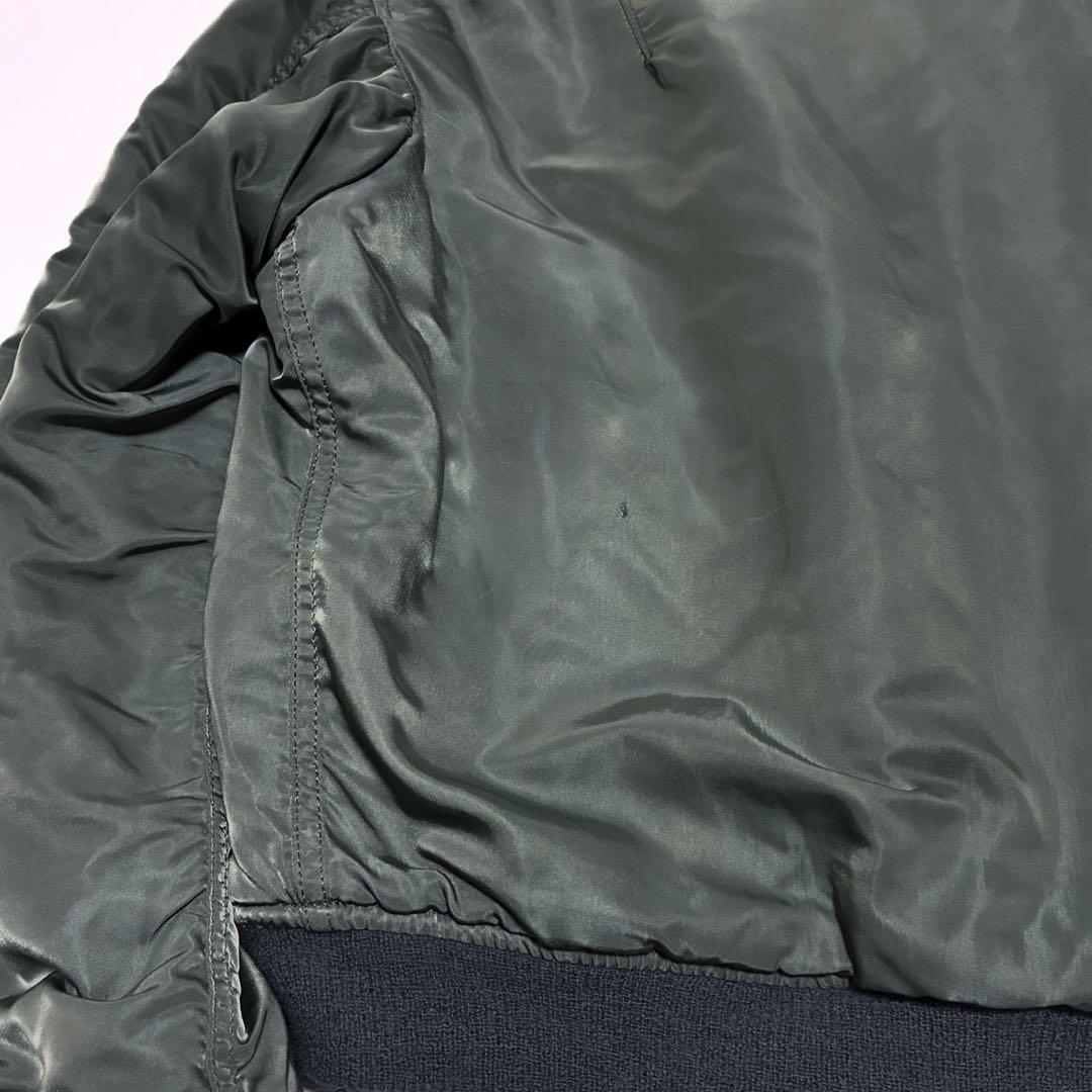 80s 米軍 MA-1 フライトジャケット S アルファ社製 グランドクルー