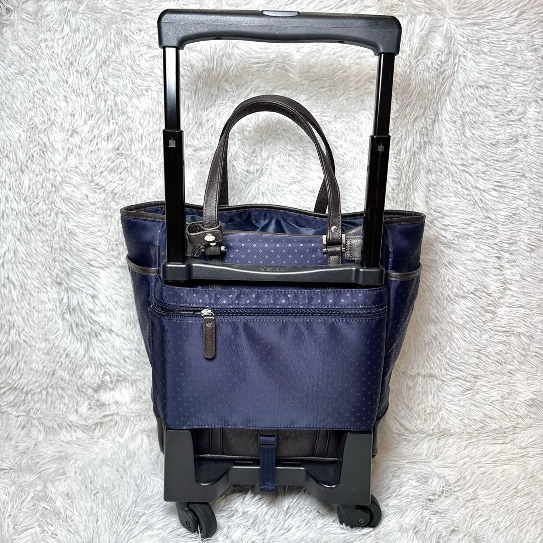 美品 スワニー 4輪 キャリーバッグ トートバッグ 2way ショッピングカート