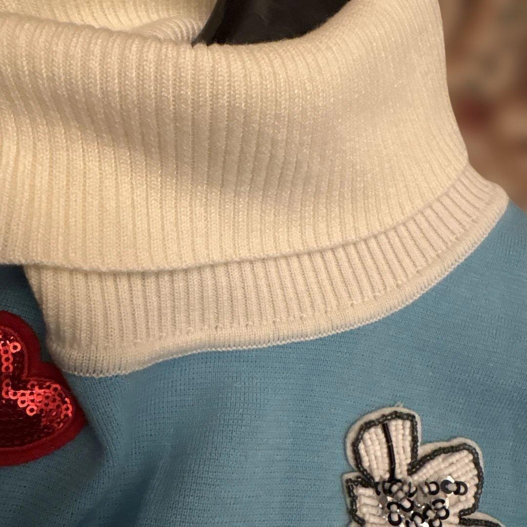 Super Beauty❣️キラキラビジューニット長袖ワンピース　新品未使用