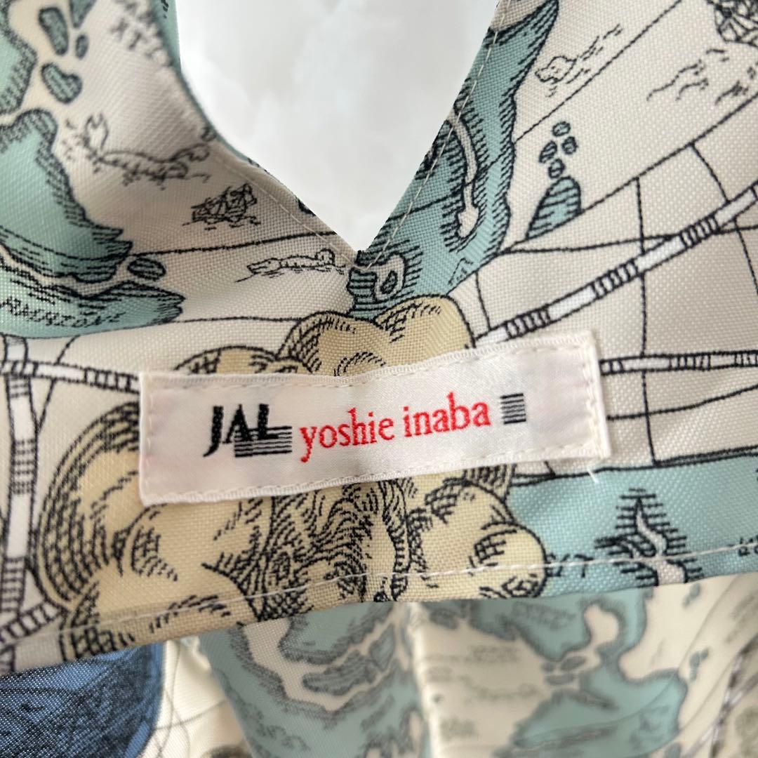 JAL×yoshie inaba 日本航空 ヨシエイナバ エプロン 地図柄 - メルカリ