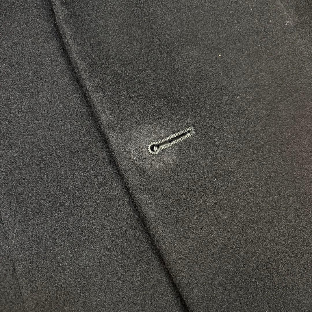 美品 アルマーニコレッツォーニ カシミヤ100% チェスターコート 46 黒