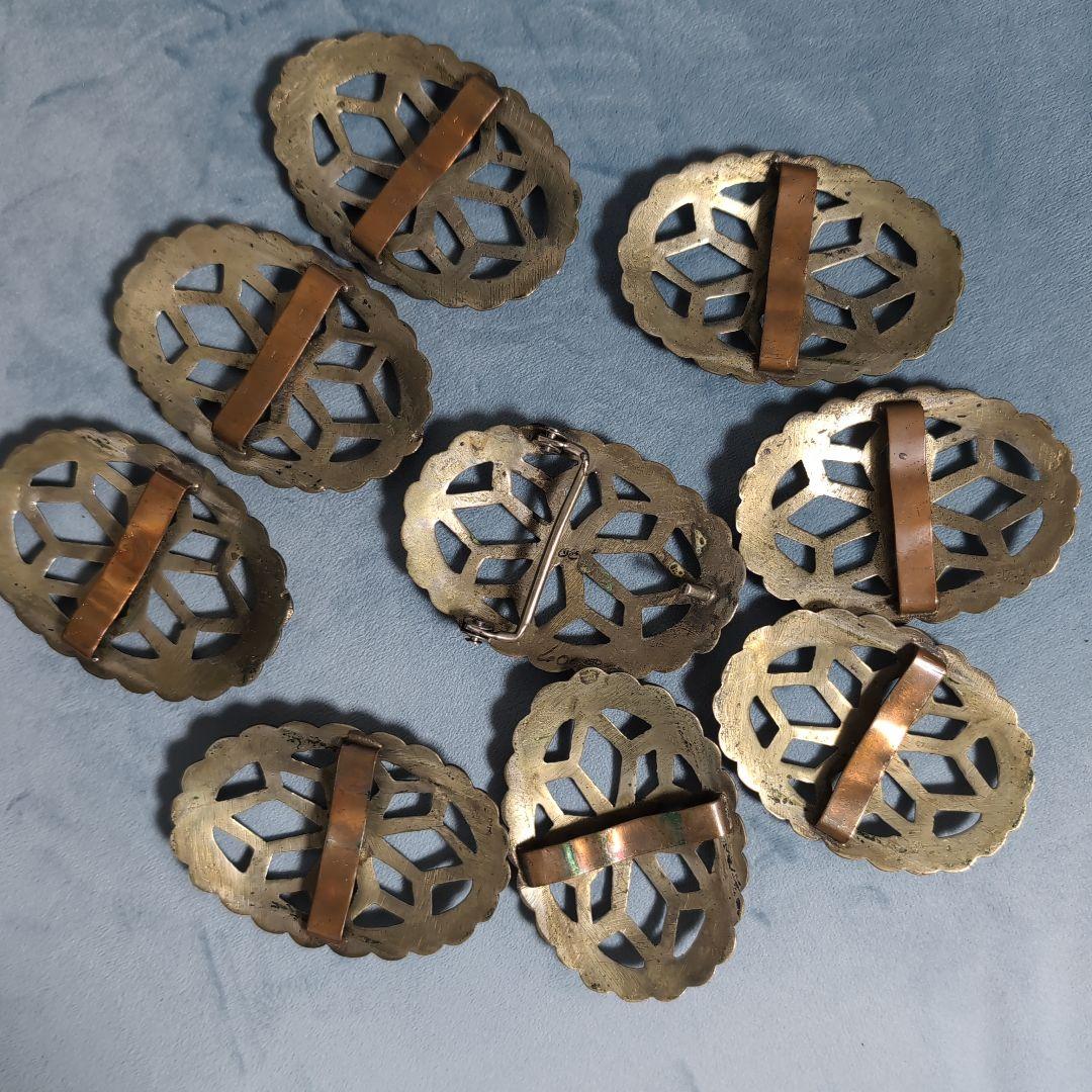 コンチョ　ベルト　バックル　ナホバ　ネイティブアメリカン　ビンテージ