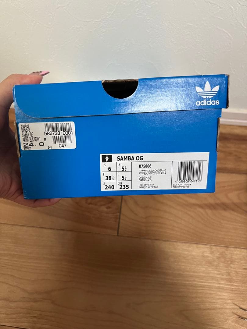 adidas Samba ホワイト/ブラック