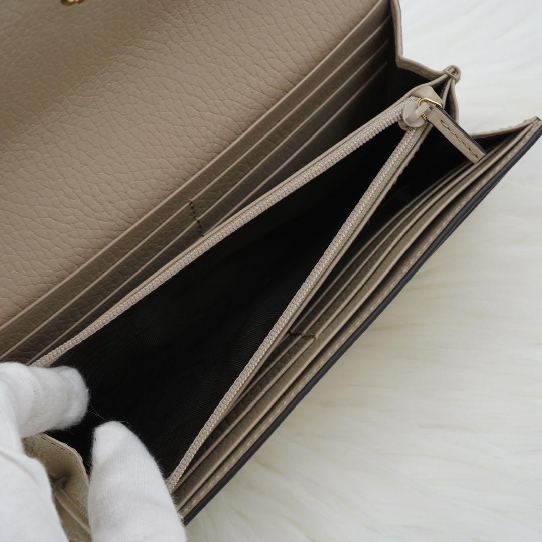 未使用品　箱付き　GUCCI グッチ　長財布　インターロッキング　GG柄 新型