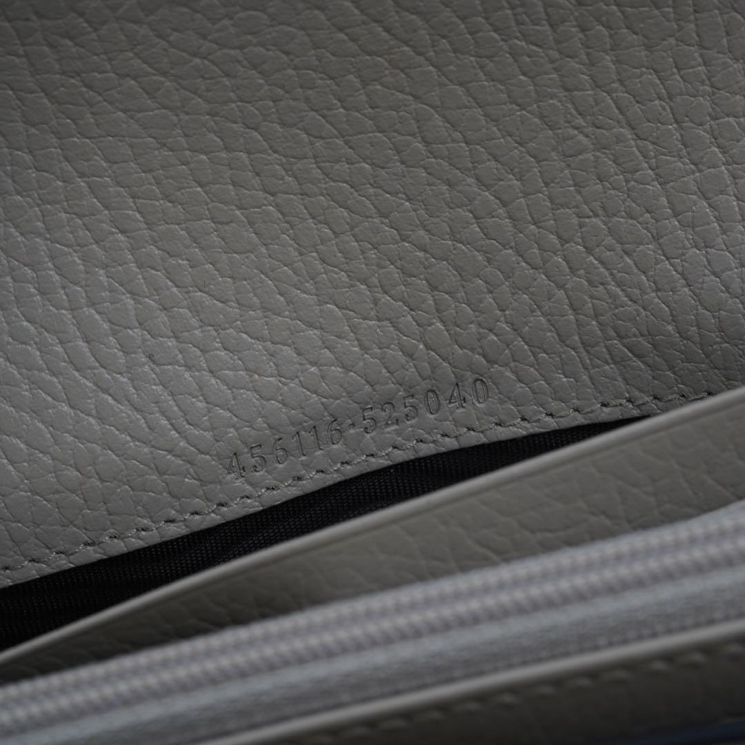 未使用品　箱付き　GUCCI グッチ　長財布　インターロッキング　GG柄 新型