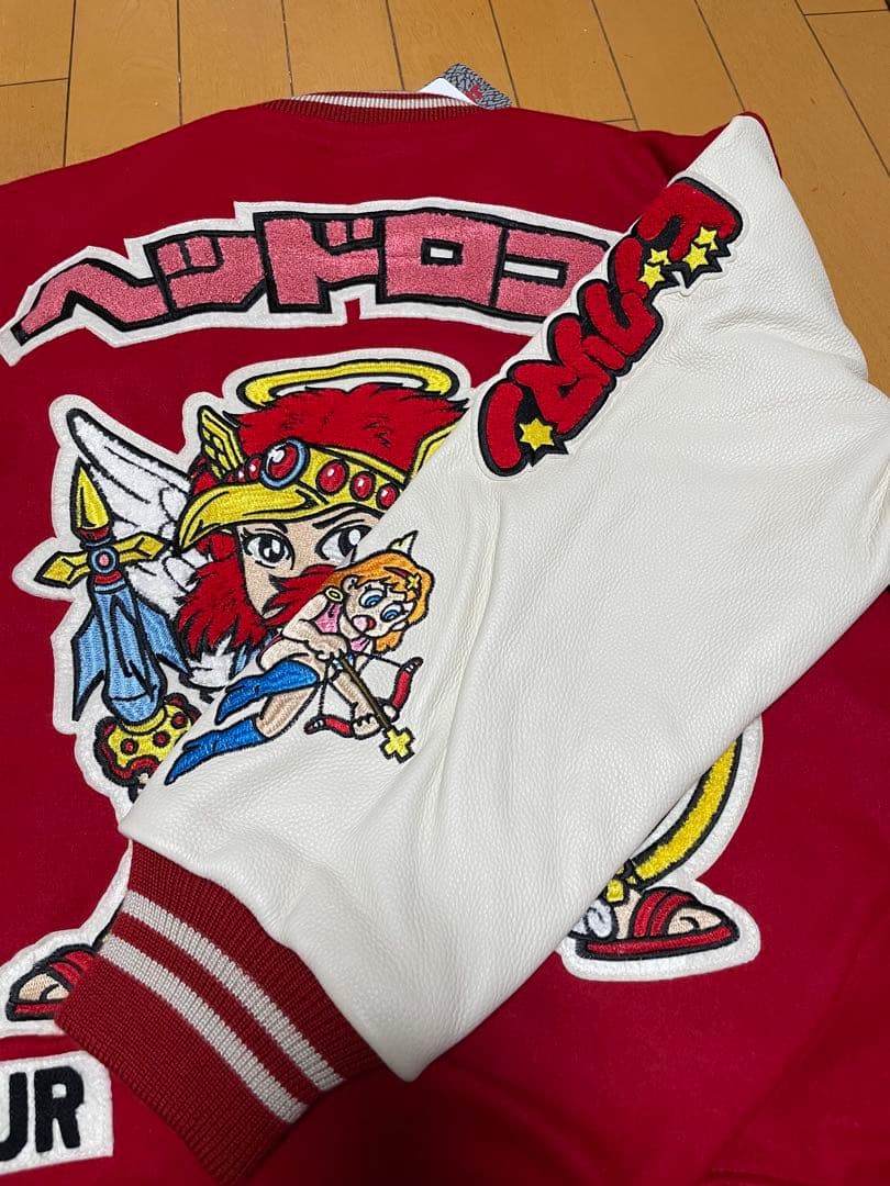 SAPEur ビックリマン バーシティジャケット 刺繍 スタジャン サプール