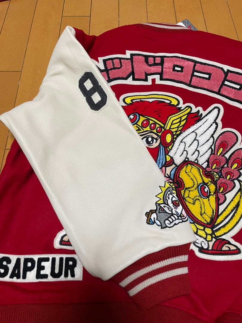 SAPEur ビックリマン バーシティジャケット 刺繍 スタジャン サプール