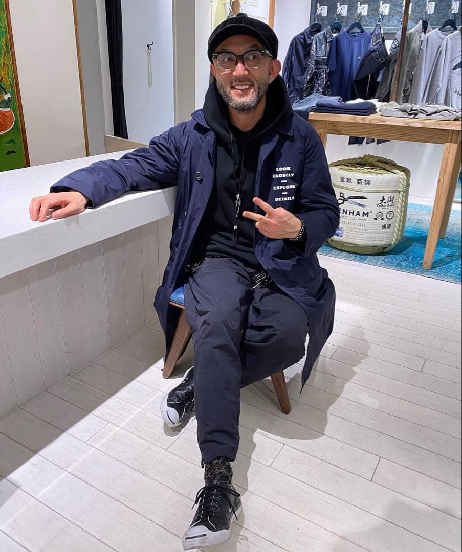 DENHAM BALMACAAN COAT NAVY デンハム バルマカーン L