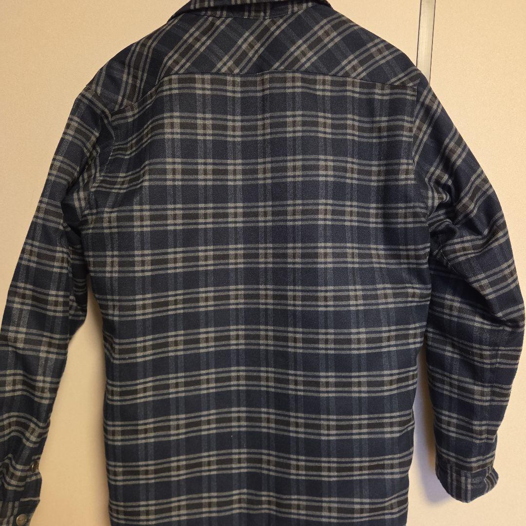 BLUCO 美品 BLUCO キルティングシャツ ネイビー OL-046 キルティング