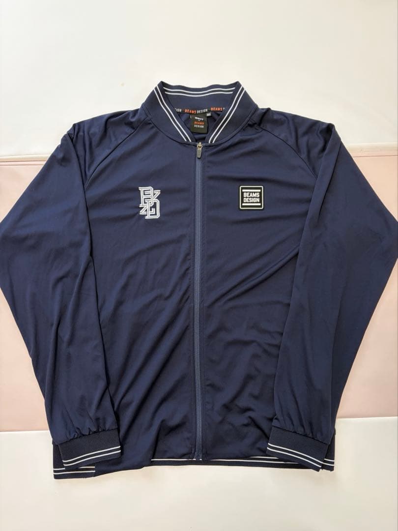 新品】ZETT ビームスデザイン ネイビー ジップアップジャケット XL
