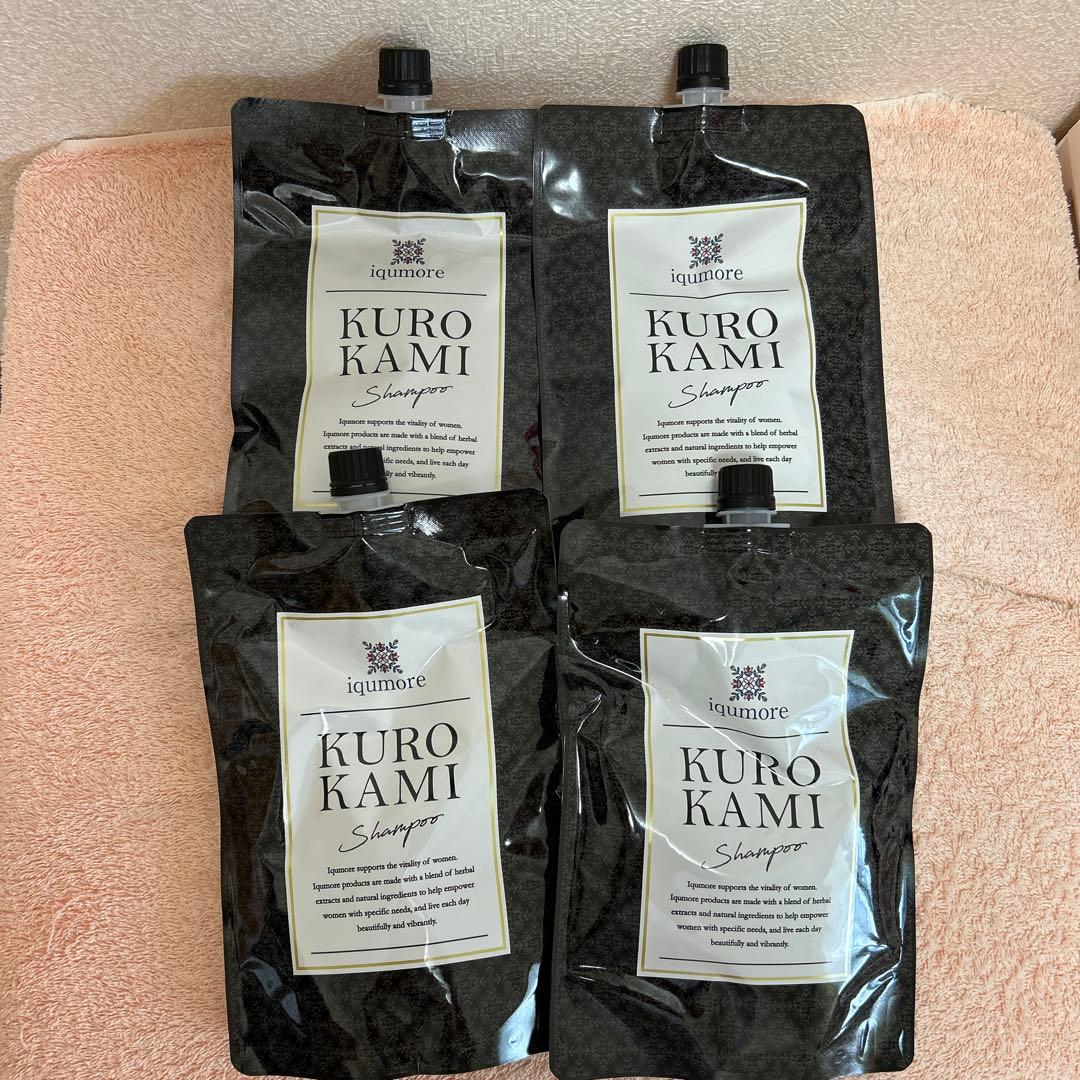 iqumore KURO KAMI Shampoo 400ml 4個セット
