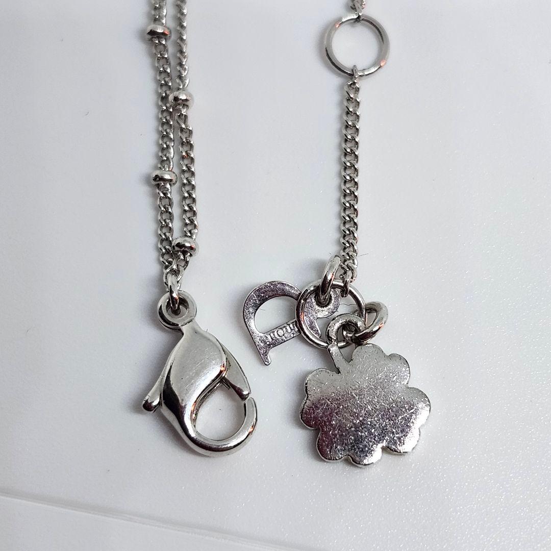 Christian Dior ディオール 3連 ハート ロゴ シルバー ブレス