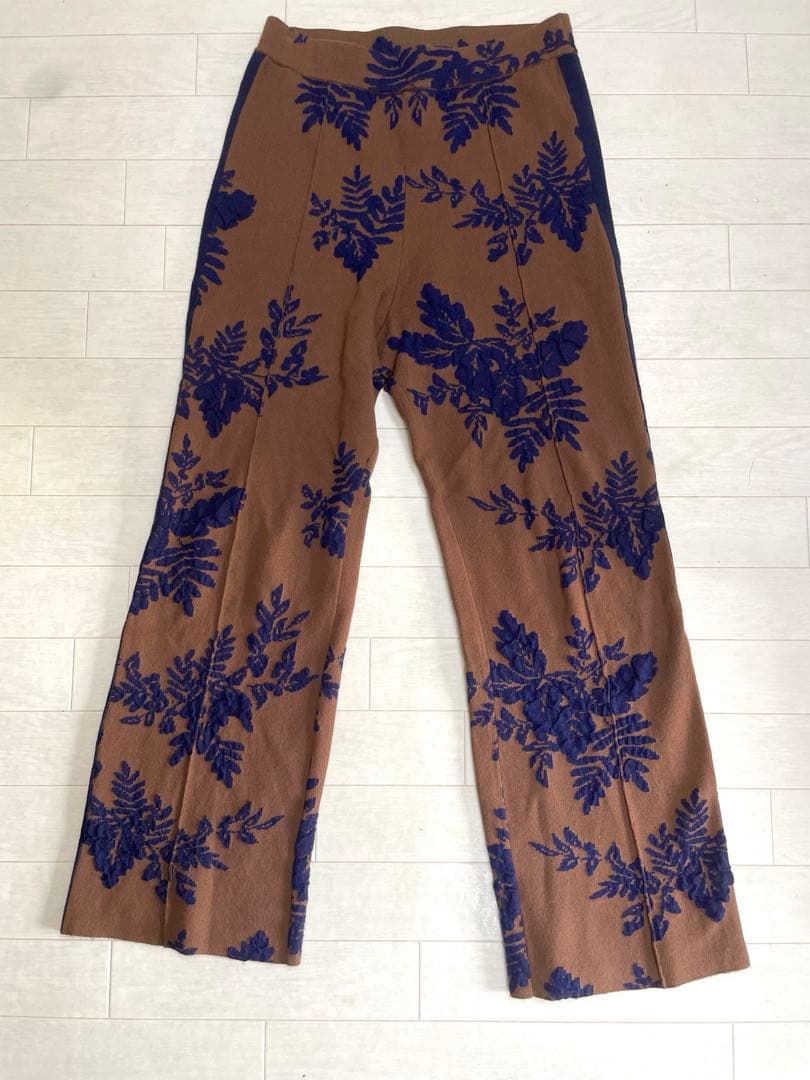 美品 トライト ジャーナルスタンダード フラワージャガードパンツ