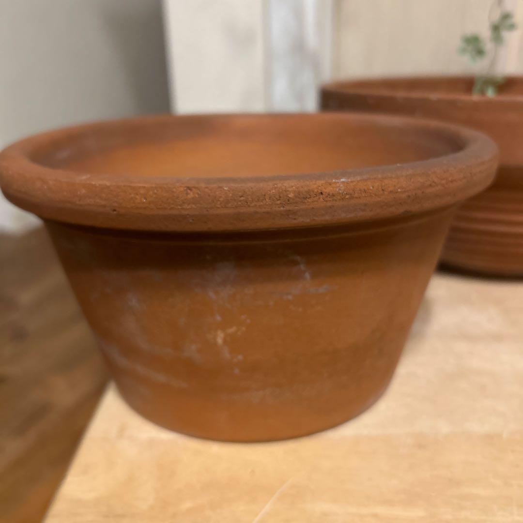 大型モダンシック鉢／中型　植木鉢テラコッタ鉢 【4個】まとめて