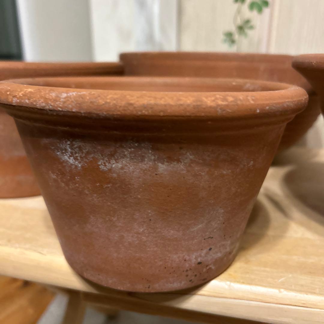 大型モダンシック鉢／中型　植木鉢テラコッタ鉢 【4個】まとめて