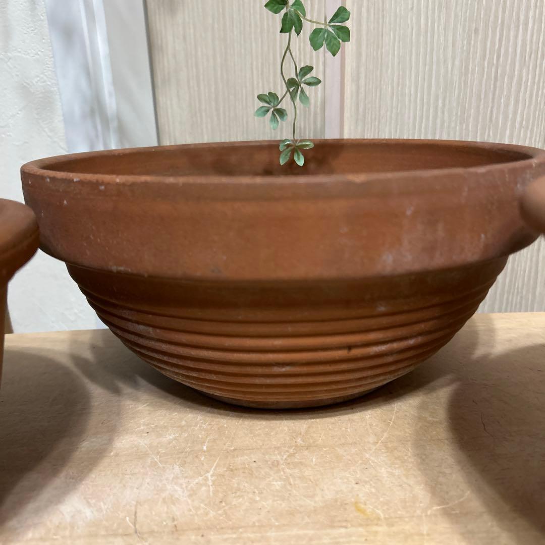 大型モダンシック鉢／中型　植木鉢テラコッタ鉢 【4個】まとめて
