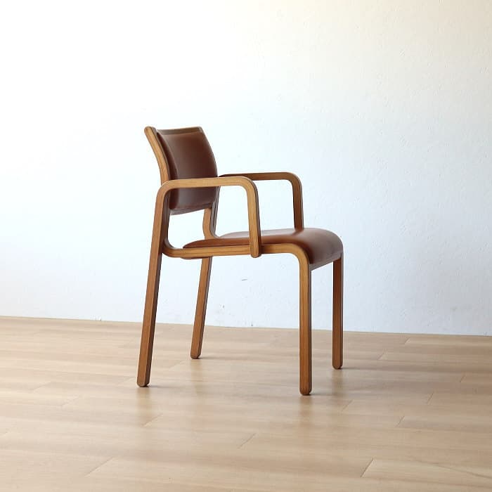 オールド Arflex アルフレックス NU アームチェア 木製