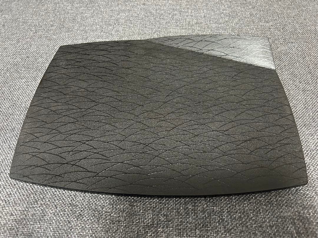 紋紗塗 漆器プレート皿 大皿 木製 津軽塗 七々子塗 すすき塗 - メルカリ