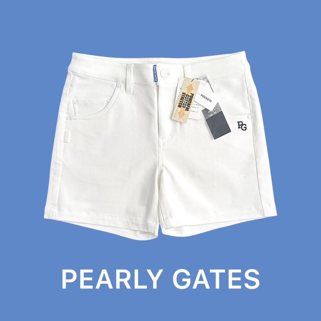 137 パーリーゲイツ 定価23100円 ストレッチ ショートパンツ 白 1 M