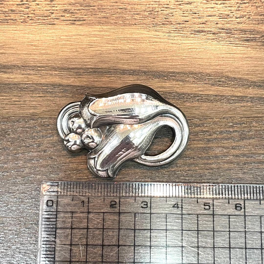 美品 ジョージジェンセン ブローチ 100B スズラン シルバー 925 - メルカリ