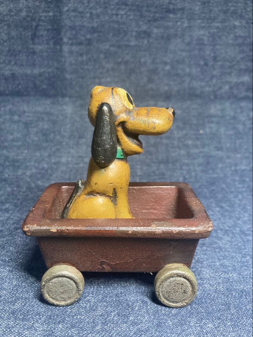 ヴィンテージ 鉄製 ミッキー ミニー　プルート 置物 3体セット