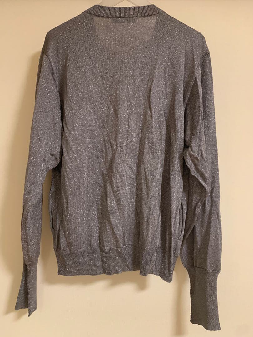 JieDa グレー ニット ジャケット ジップアップ ゴルフ用