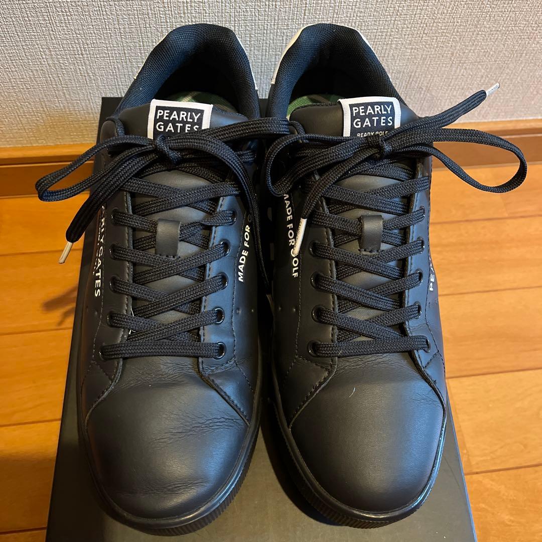 PEARLY GATES メンズゴルフシューズ スパイクレス ネイビー 26